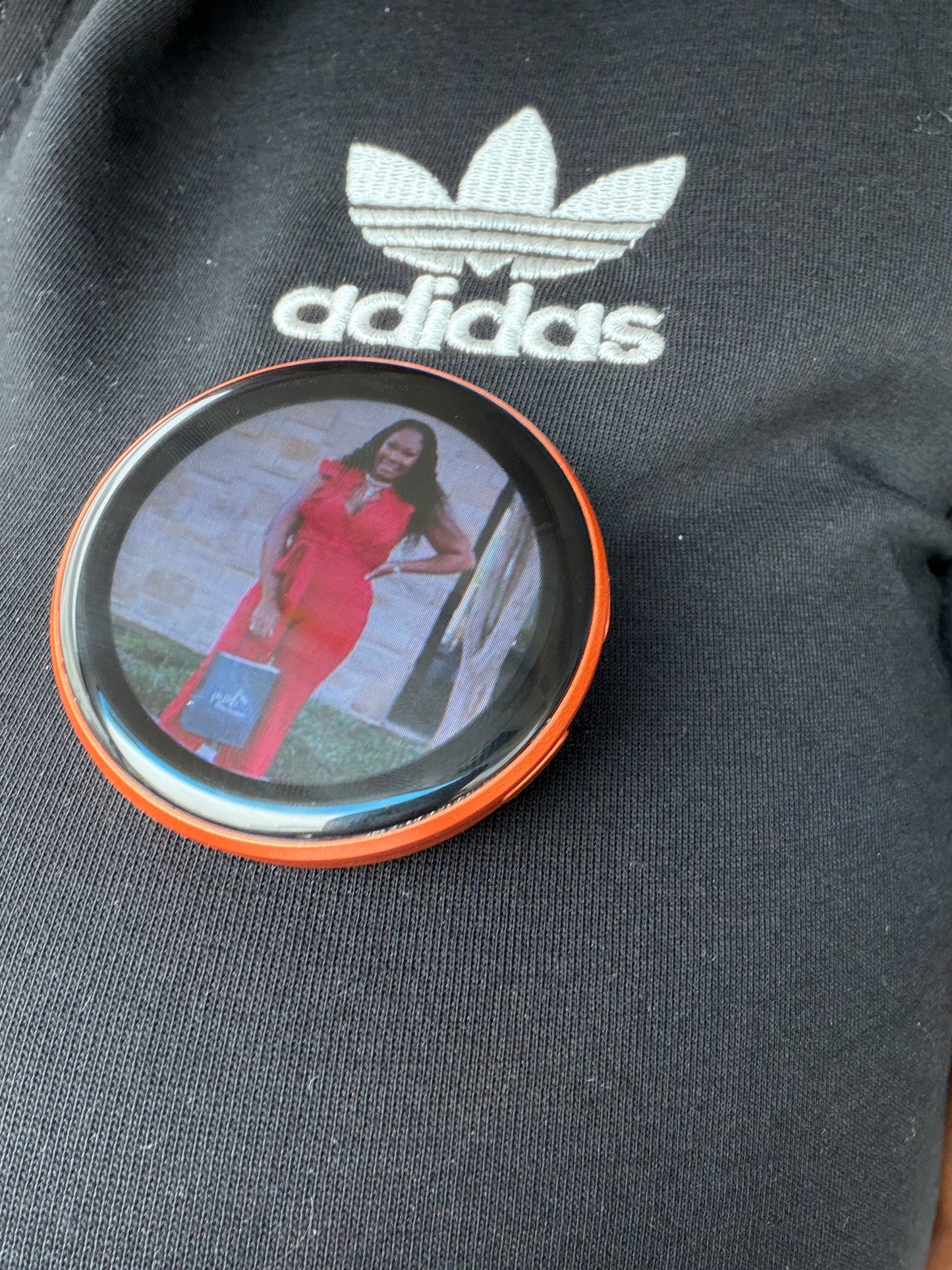Smart LED display badge. Add your digital business card, zelle QR code selfie, or video