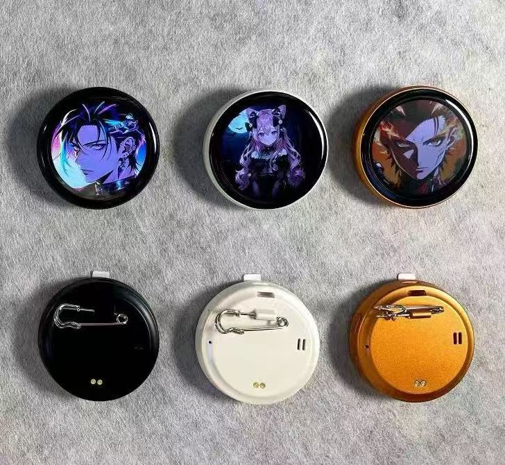 Smart LED display badge. Add your digital business card, zelle QR code selfie, or video