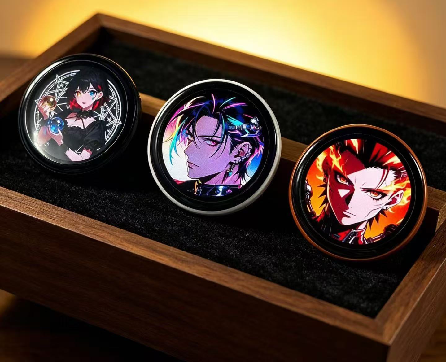 Smart LED display badge. Add your digital business card, zelle QR code selfie, or video
