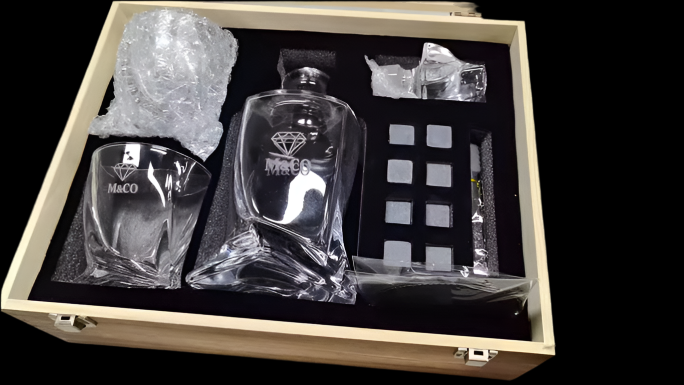 Meek + Co 16 piece Whiskey Decanter set